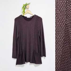 Habitat Textured Mauve Long Lagenlook Tunic With Pockets